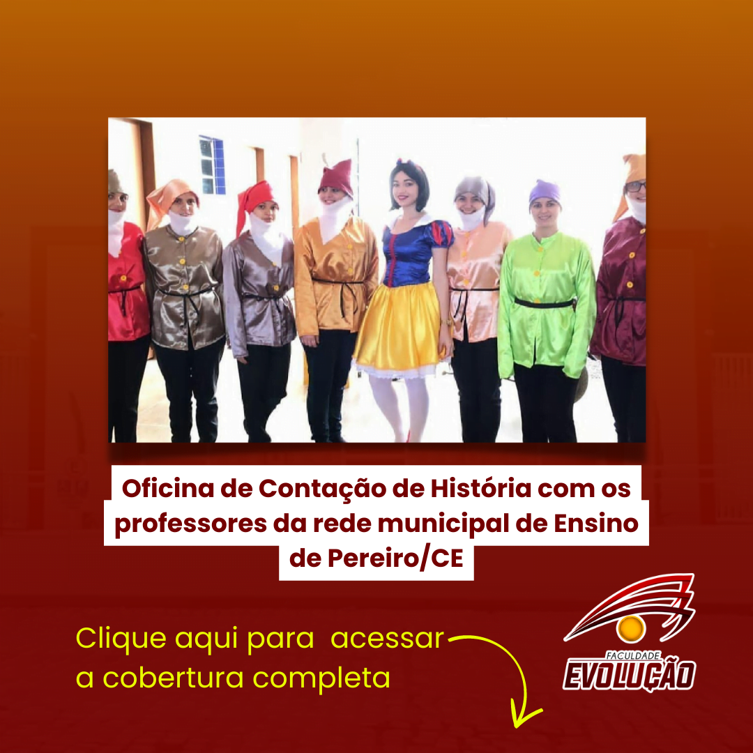 Oficina de Contação de História com os professores da rede municipal de Ensino de Pereiro/CE.