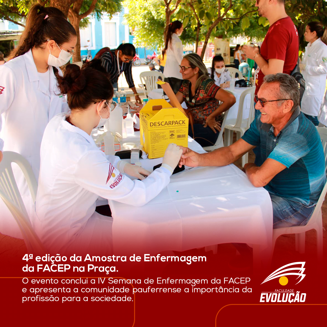 4ª edição da Amostra de Enfermagem da FACEP na Praça.