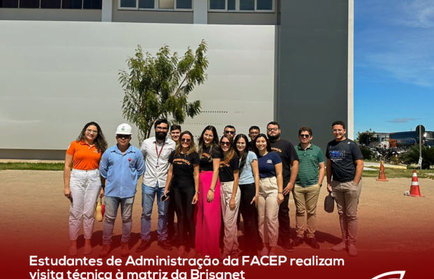 Estudantes de Administração da Faculdade Evolução realizam visita técnica à matriz da Brisanet Telecomunicações