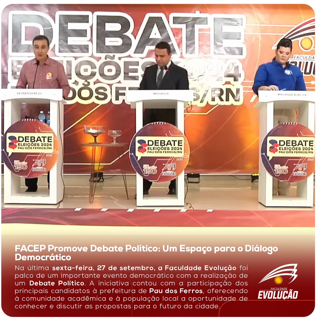 FACEP Promove Debate Político: Um Espaço para o Diálogo Democrático