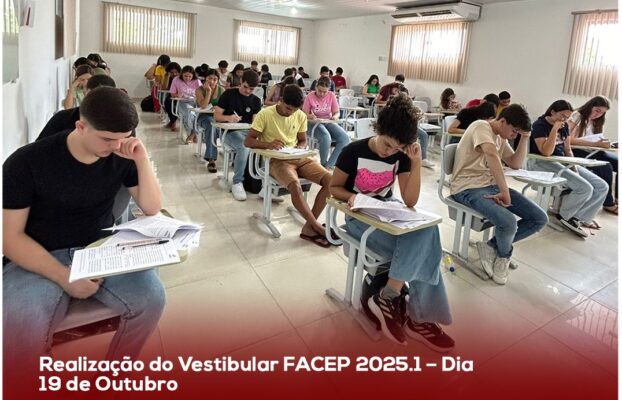 Realização do Vestibular FACEP 2024.1 – Dia 19 de Outubro