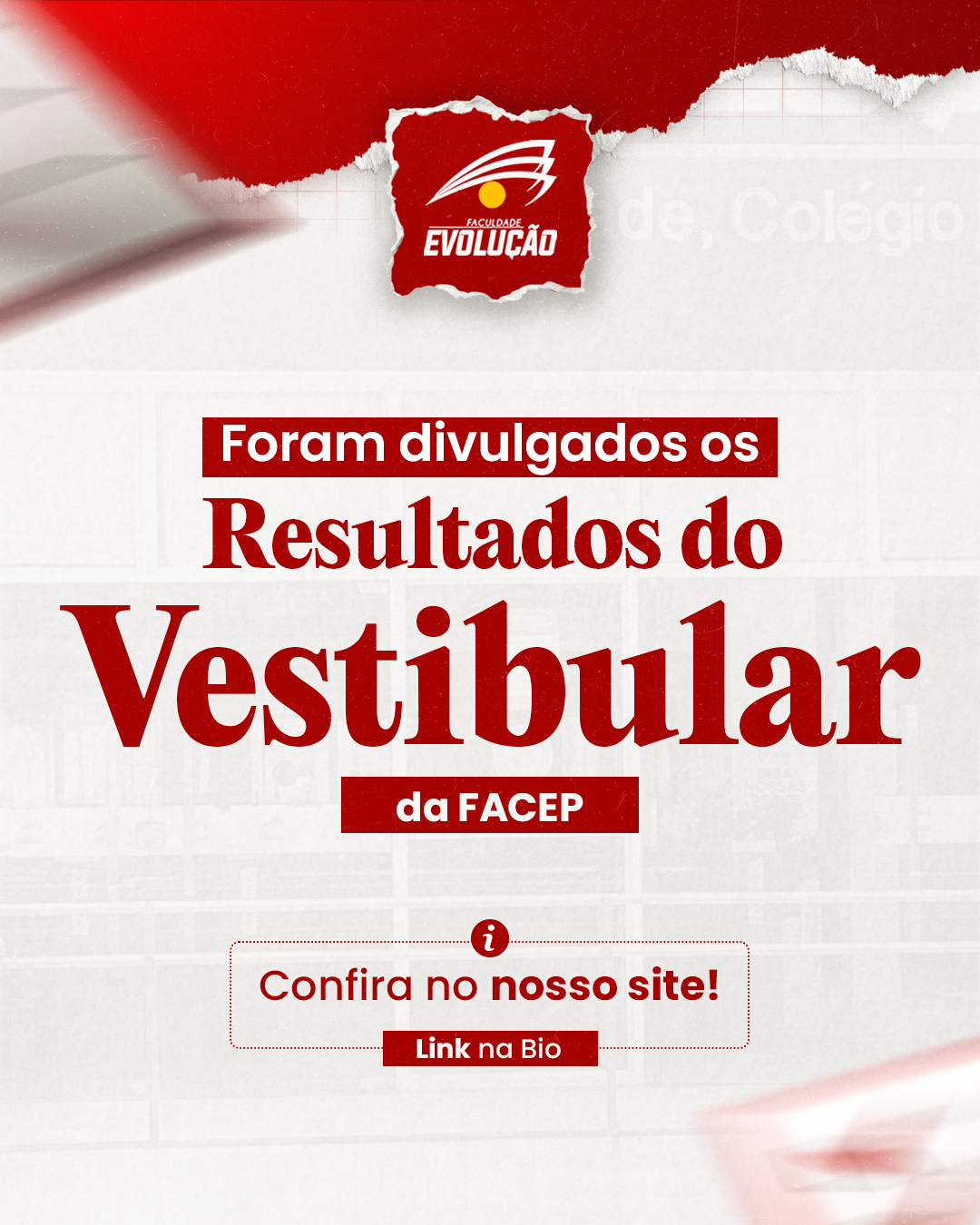 🟢 O RESULTADO DO VESTIBULAR 2025.1 DA FACEP ESTÁ DISPONÍVEL!